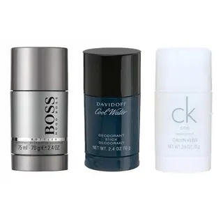 Produktfoto för Hugo Boss 3-pack Deostick (Boss Bottled + Cool Water + CK One 75ml)