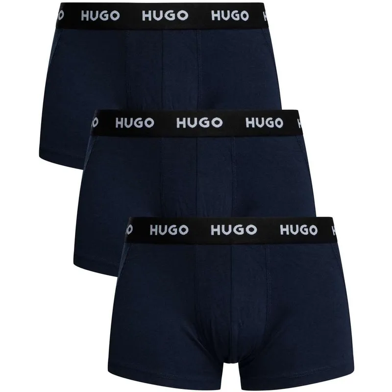 Bild 2 för HUGO Kalsonger 3P Triplet Trunk Marin bomull Medium Herr