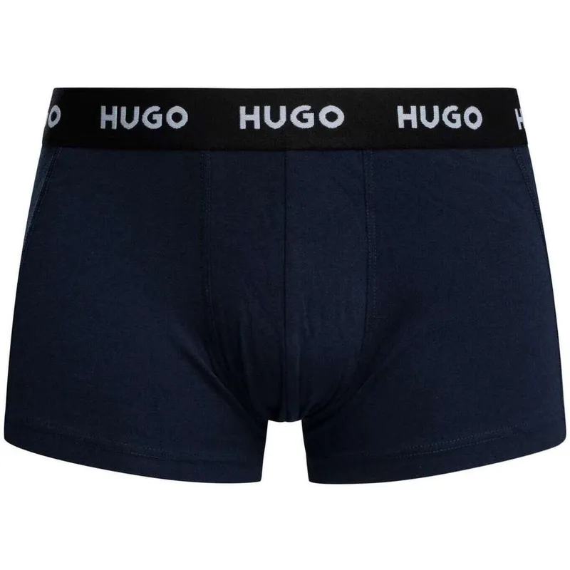Bild 3 för HUGO Kalsonger 3P Triplet Trunk Marin bomull Medium Herr