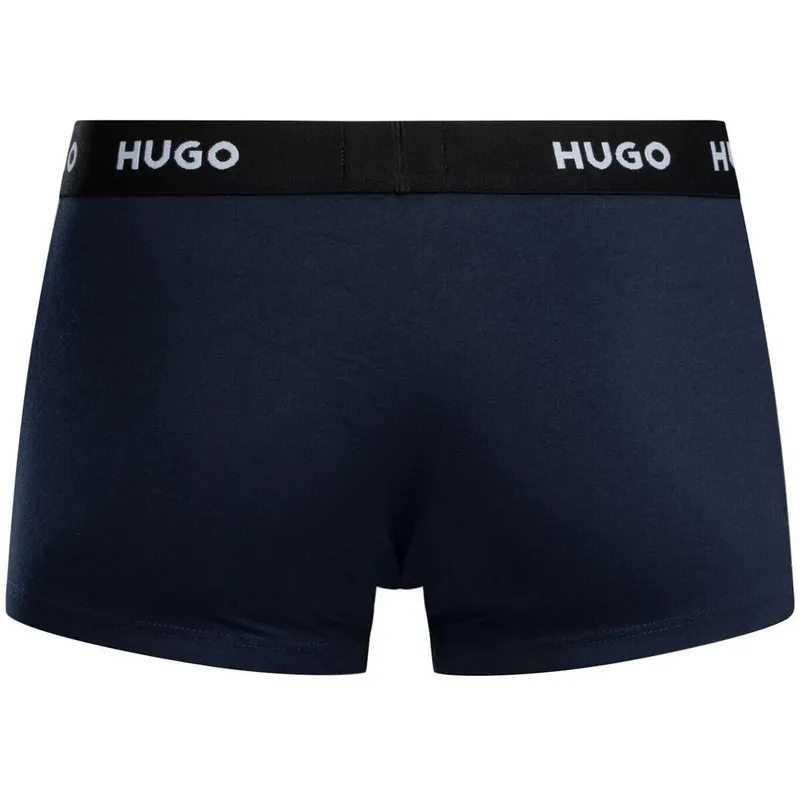Bild 5 för HUGO Kalsonger 3P Triplet Trunk Marin bomull Medium Herr