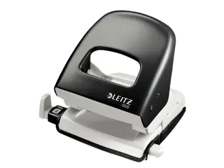 Produktfoto för Hulapparat Leitz 5008 sort 2-huls med skinne - til 30 ark