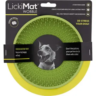 Produktfoto för Hundskål Lickimat Wobble - Grön - 17x17x8 cm, Grön