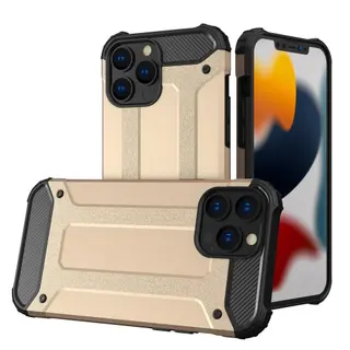 Produktfoto för Hybrid Armor Tough Rugged Skal iPhone 13 Pro - Guld
