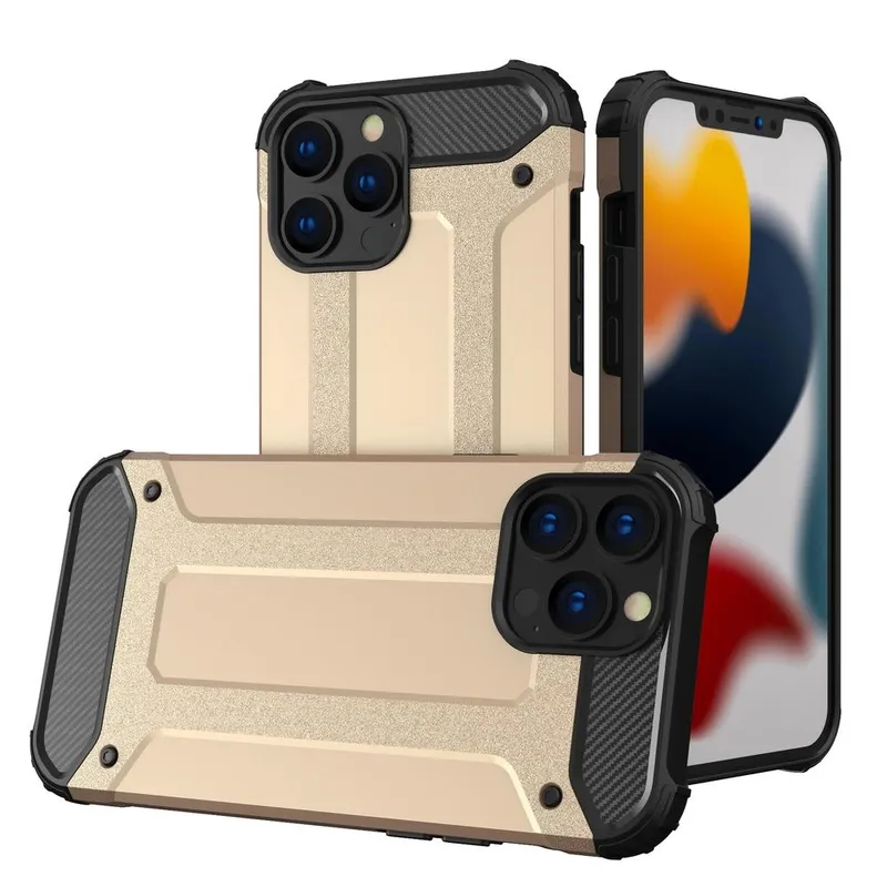 Alternativ bild 0 för Hybrid Armor Tough Rugged Skal iPhone 13 Pro - Guld