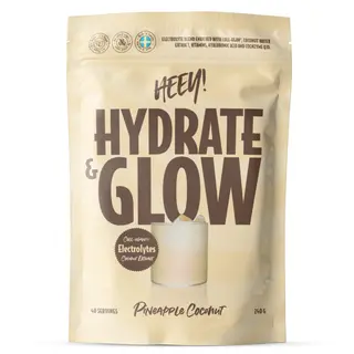 Produktfoto för Hydrate & Glow Elektrolyter + Coll-egan® 240 g - Ananas Kokos