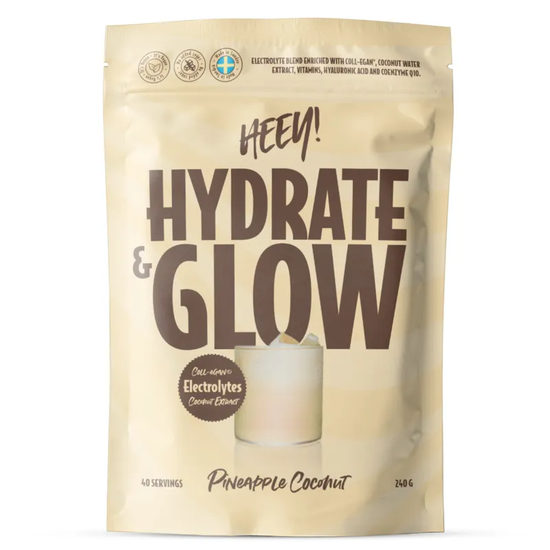 Bild 1 för Hydrate & Glow Elektrolyter + Coll-egan® 240 g - Ananas Kokos