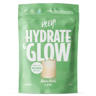 Produktfoto för Hydrate & Glow Elektrolyter + Coll-egan® 240 g - Grönt Äpple & Kiwi