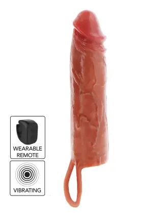 Produktfoto för Hydrated Skin Penis Sleeve Vibrating 20 cm