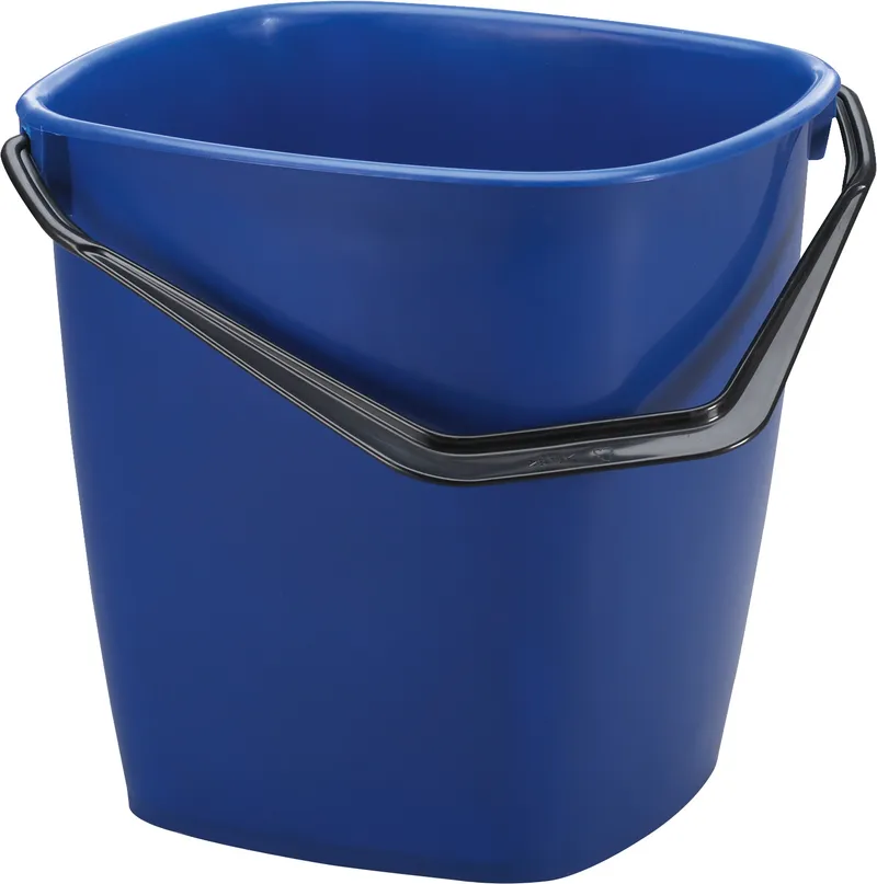Alternativ bild 0 för Hygienteknik Hink fyrkantig blå 14l