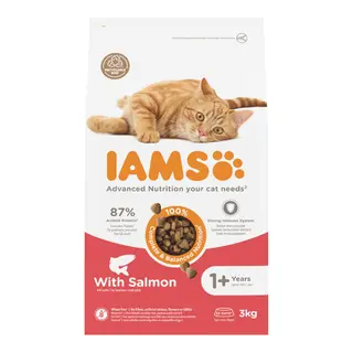 Produktfoto för Iams Cat Adult Salmon (3 kg)
