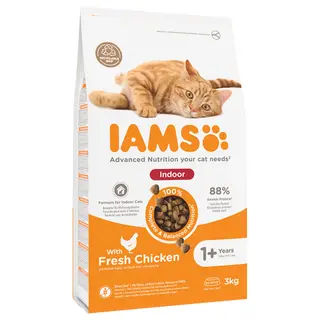 Produktfoto för Iams for Vitality Cat Adult Indoor Chicken (3 kg)
