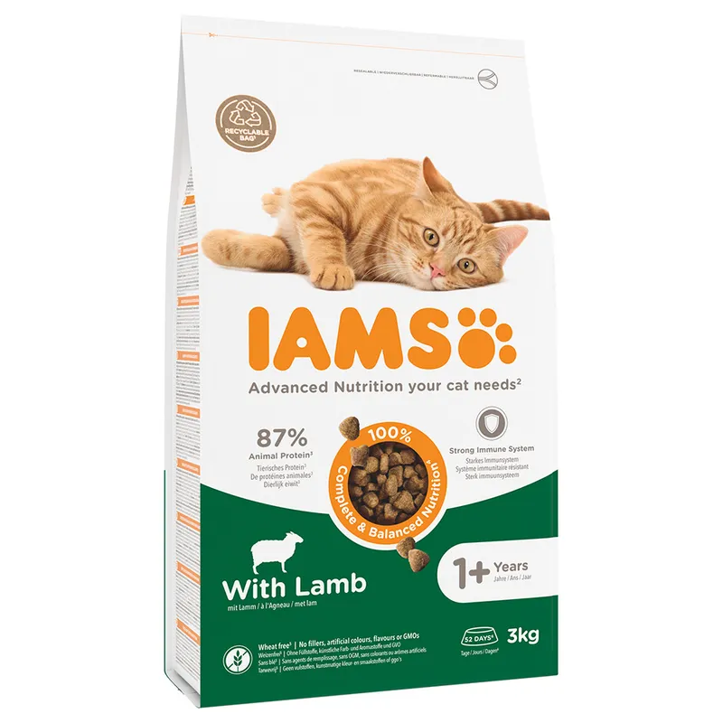 Alternativ bild 0 för Iams for Vitality Cat Adult Lamb (3 kg)