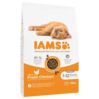 Produktfoto för Iams for Vitality Kitten Chicken (10 kg)