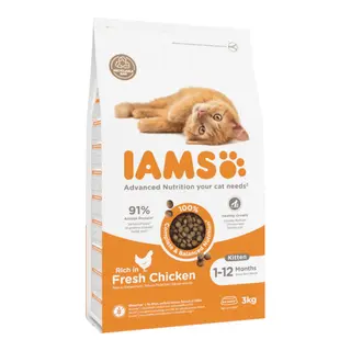 Produktfoto för Iams for Vitality Kitten Chicken (3 kg)