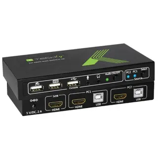 Produktfoto för IC INTRACOM techly 2x1 USB HDMI KVM Switch 4Kx2K
