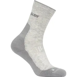 Produktfoto för Icebreaker Men Merino Hike+ Light Crew Blizzard Hthr/Alloy Blizzard Hthr/Alloy M