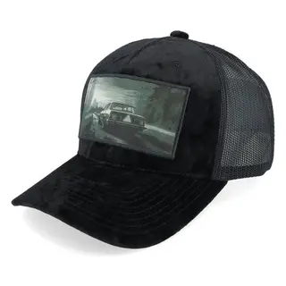 Produktfoto för Iconic - Svart trucker Keps - Epa Tractor Patch Velvet Black Trucker @ Hatstore