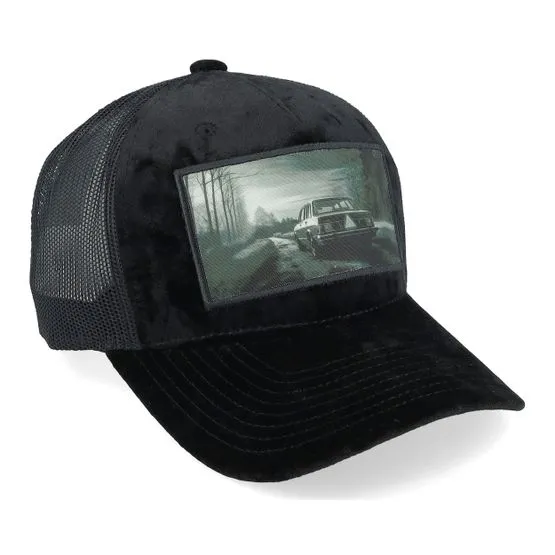 Bild 2 för Iconic - Svart trucker Keps - Epa Tractor Patch Velvet Black Trucker @ Hatstore