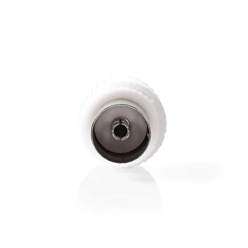 Bild 2 för IEC (Coax)-kontakt | Rak | Kvinna | Nickelpläterad | 75 Ohm | Skruv | Kabelingångsdiameter: 7,0 mm | Metall / PVC | Vit | 2 st |