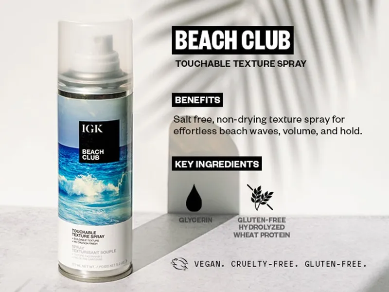Bild 2 för IGK Beach Club Texture Spray 177 ml