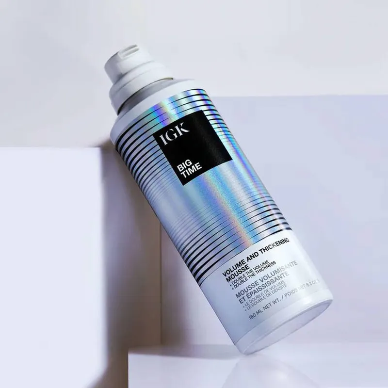 Bild 4 för IGK Big Time Volume and Thickening Hair Mousse 180 ml