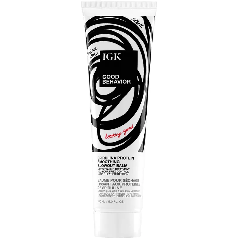 Bild 1 för IGK Good Behavior Spirulina Protien Smoothing Blowout Balm 150 ml