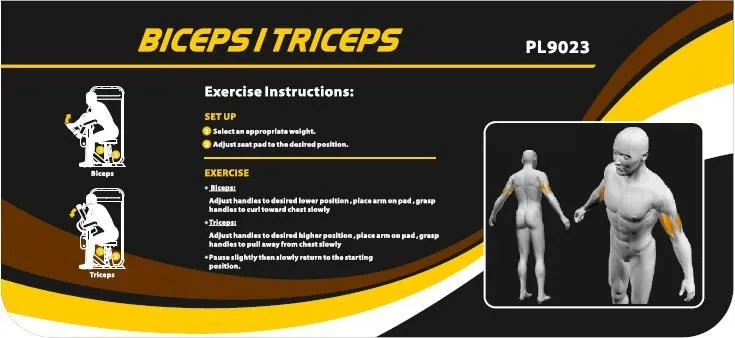 Bild 2 för Impulse Biceps / Triceps, Styrkemaskin Armar