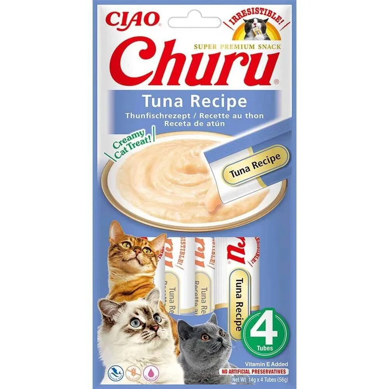 Alternativ bild 0 för Inaba Foods Churu Creamy Tuna 56g Creamy Treat For Cats With Tuna