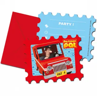 Produktfoto för Inbjudningskort Postis Per 6-pack