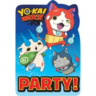 Produktfoto för Inbjudningskort Yo-Kai Watch 8-pack