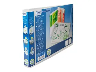 Produktfoto för Indstiksringbind Oxford, A3+ lavformat, 4 D-ringe 30 mm, ryg 45 mm, transparent