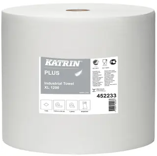 Produktfoto för INDUSTRITORK 452233 KATRIN PLUS XL 1200 VIT 1110M | Beijerbygg Byggmaterial