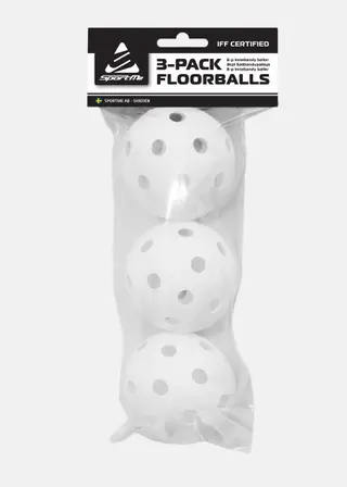 Produktfoto för Innebandybollar 3 Pack IFF-Godkända