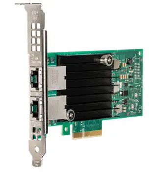Produktfoto för Intel X550-T2, Intern, Kabel, PCI Express, Ethernet, 10000 Mbit/s, Grön, Silver