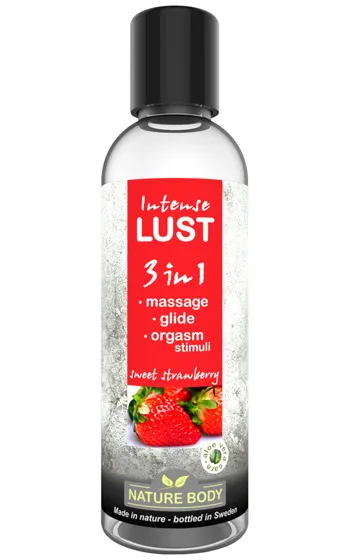 Alternativ bild 0 för Intense Lust 3 in 1 Sweet Strawberry 100 ml