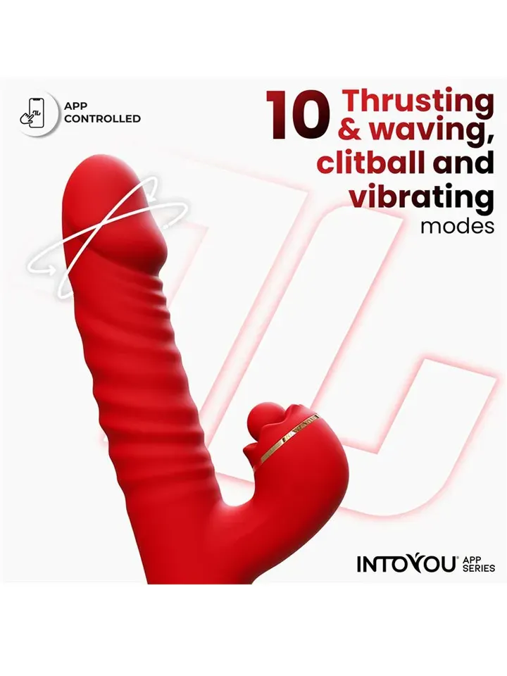 Bild 2 för IntoYou: Ascen, Thrusting & Waving Rabbit Vibrator with App