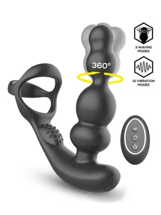 Produktfoto för IntoYou: Klark, Waving & Vibrating Anal Plug with remote