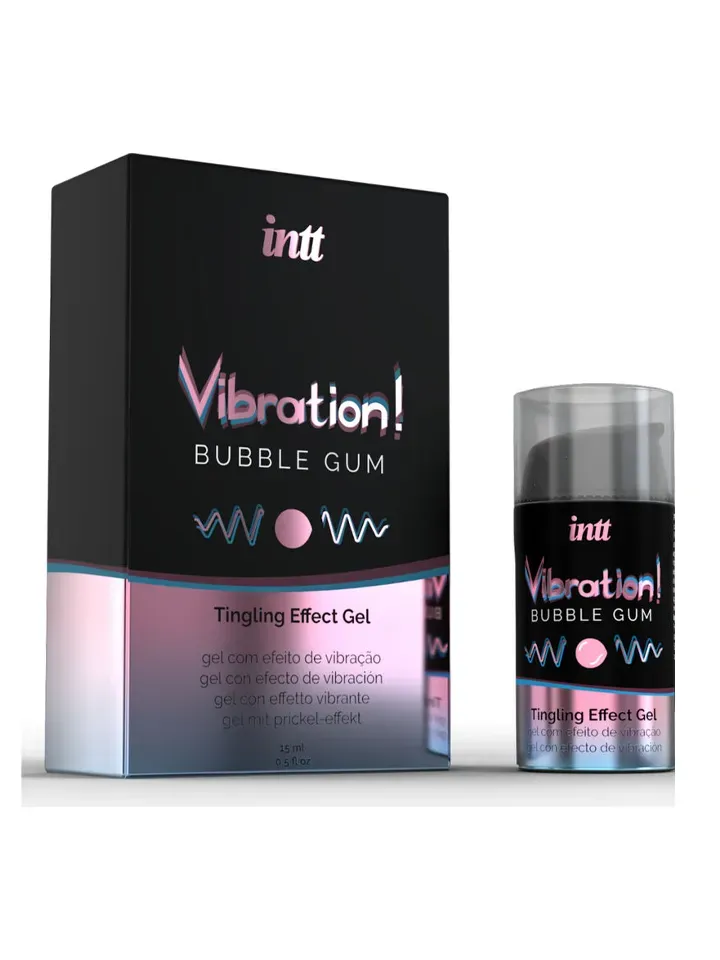 Bild 2 för Intt Bubble Gum Vibration Oil 15 ml