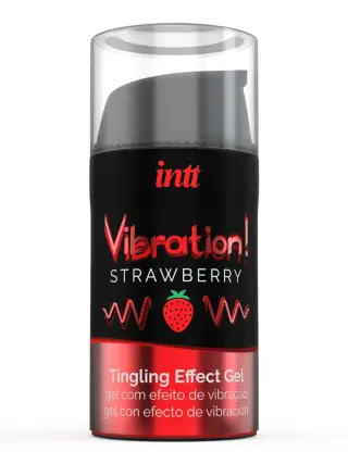Produktfoto för Intt Strawberry Vibration Oil 15 ml