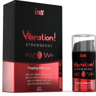 Produktfoto för Intt Strawberry Vibration Oil 15 ml
