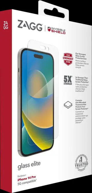 Produktfoto för InvisibleShield Glass Elite / Apple iPhone 14 Pro / Case Friendly