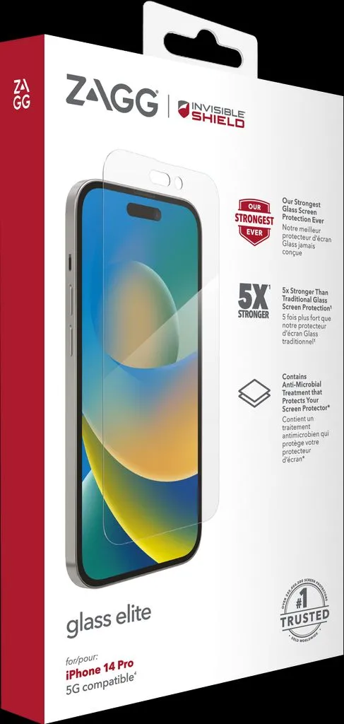 Alternativ bild 0 för InvisibleShield Glass Elite / Apple iPhone 14 Pro / Case Friendly