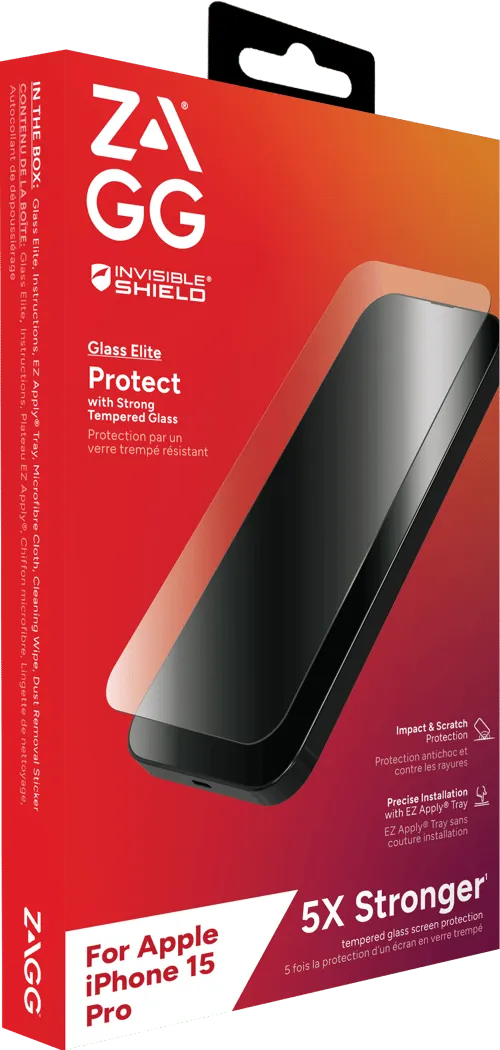 Alternativ bild 0 för InvisibleShield Glass Elite Apple iPhone 15 Pro