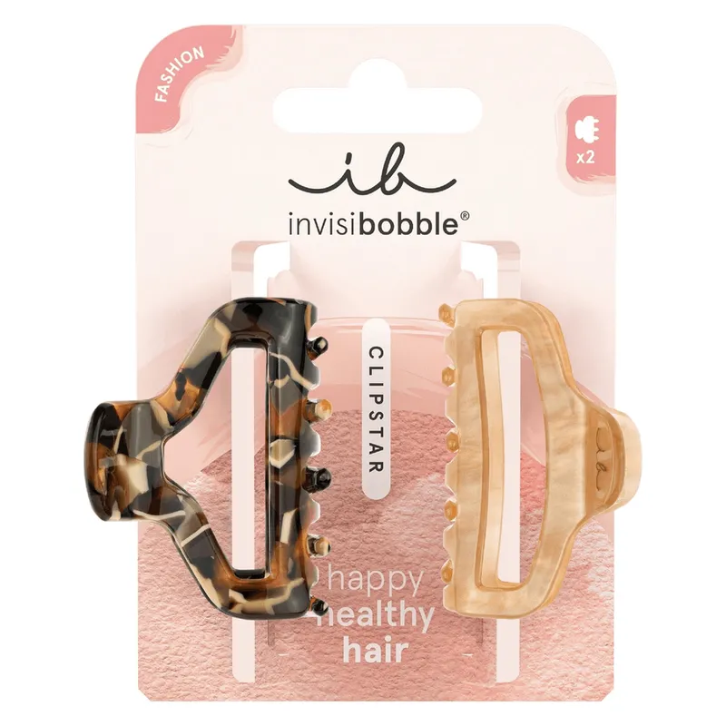 Bild 2 för Invisibobble Fashion Clipstar Hair Claw 2-pack Roar & Golden