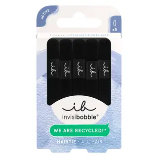 Produktfoto för Invisibobble Hair Tie Black 5 pcs