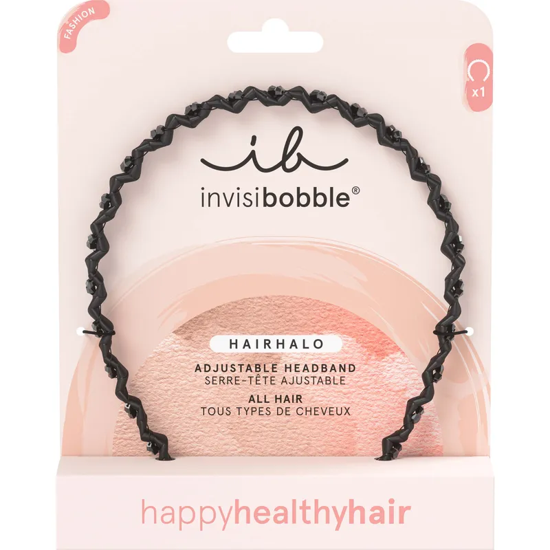 Bild 1 för Invisibobble Hairhalo Black Sparkle