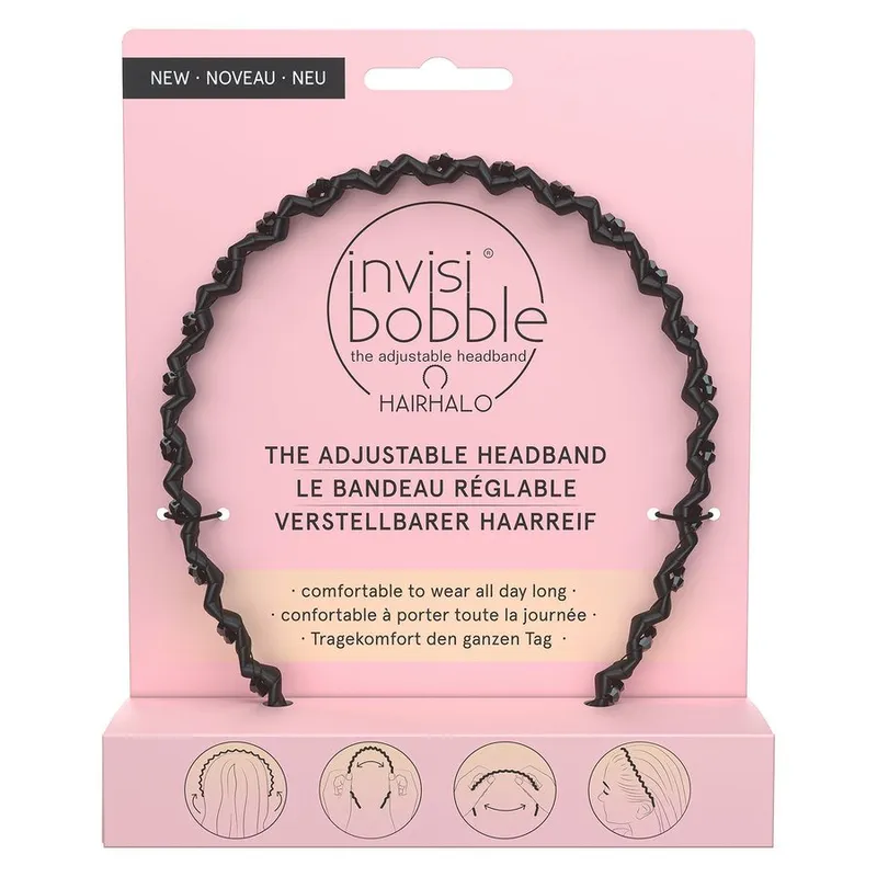 Bild 2 för Invisibobble Hairhalo Black Sparkle