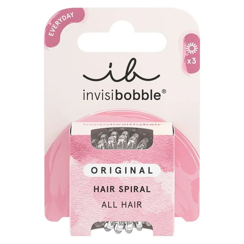 Bild 2 för invisibobble Original Crystal Clear, Hårband, Transparent, Monokromatiskt, 3 styck