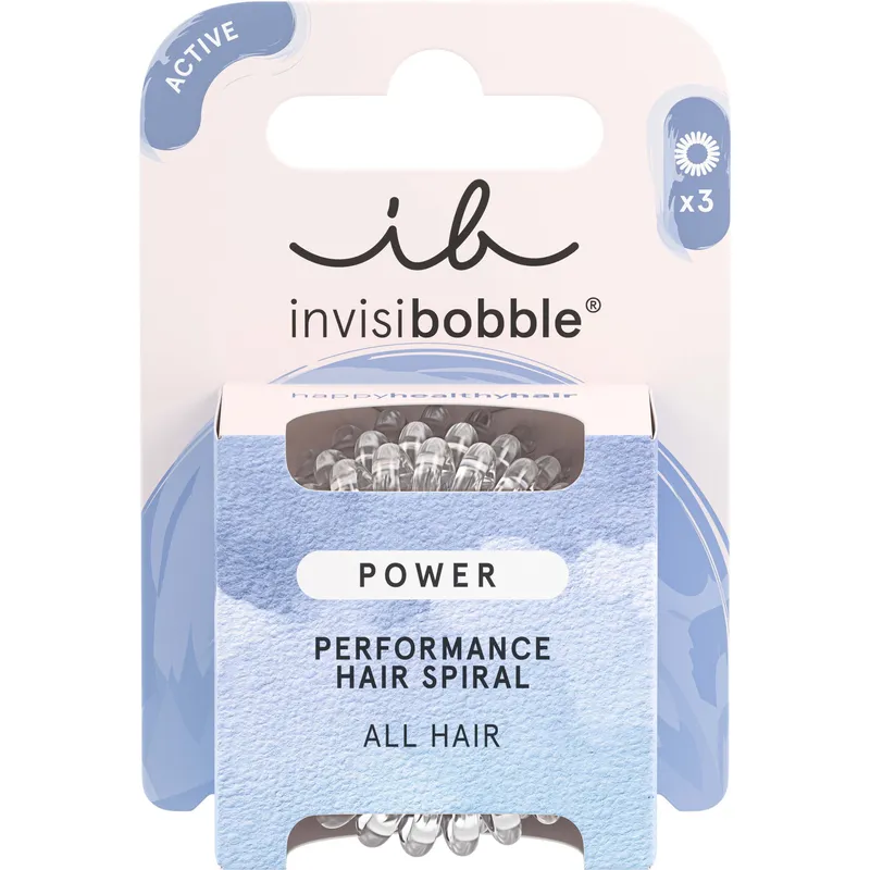 Bild 1 för invisibobble Power Crystal Clear, Hårband, Transparent, Monokromatiskt, Vuxna, 3 styck