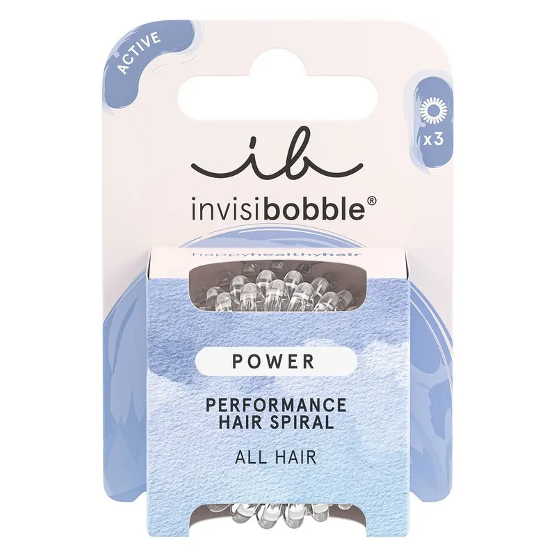 Bild 2 för invisibobble Power Crystal Clear, Hårband, Transparent, Monokromatiskt, Vuxna, 3 styck